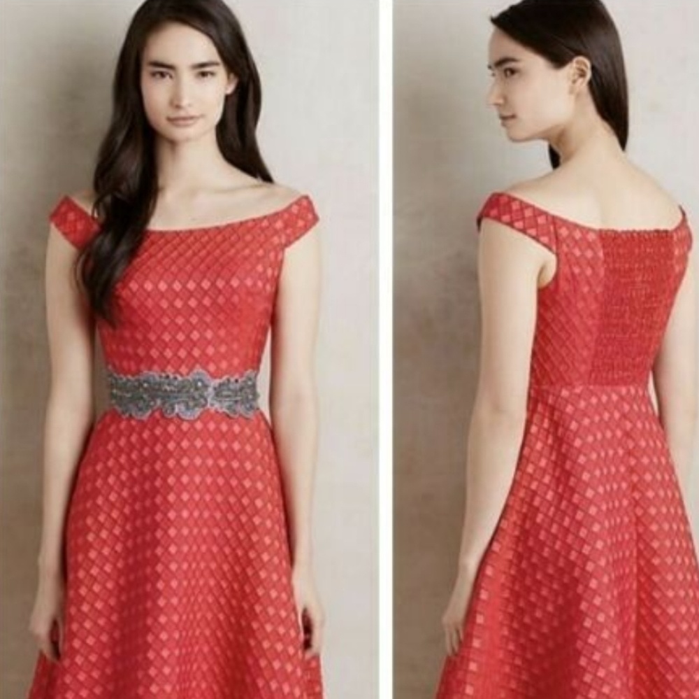 Moulinette Soeurs Red Minette Dress Size 8